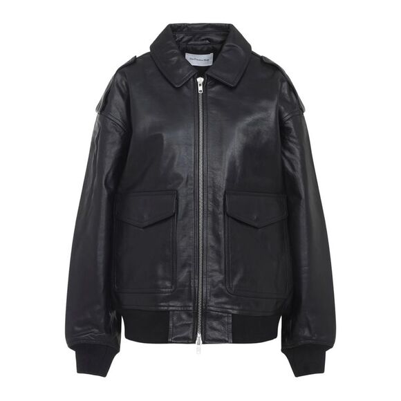 The Frankie Shop Black Jackets - Leather Jackets Women